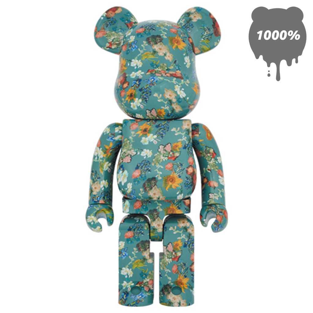 Bearbrick 100% & 400% Set Floral Pattern 50th Anniversary of the