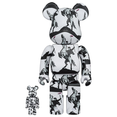 Bearbrick 100% & 400% Set Banksy Flower Bomber – Urban Attitude