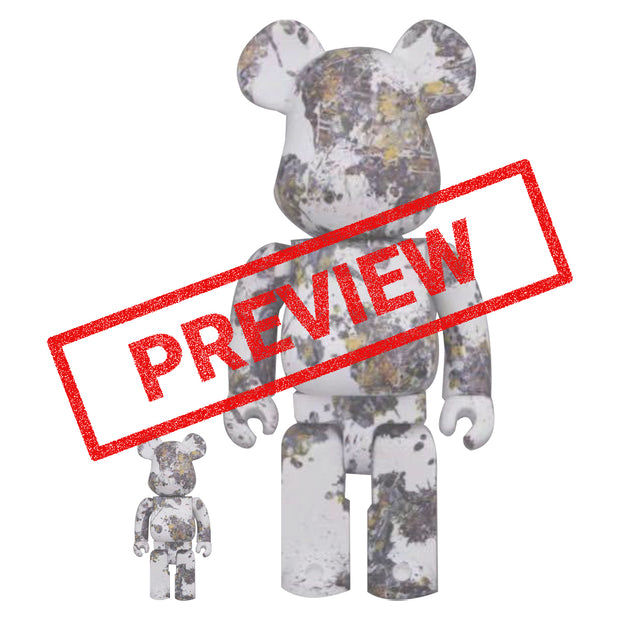 コンビニ受取対応商品 ベアブリック Jackson 100% Pollock Bearbrick ...