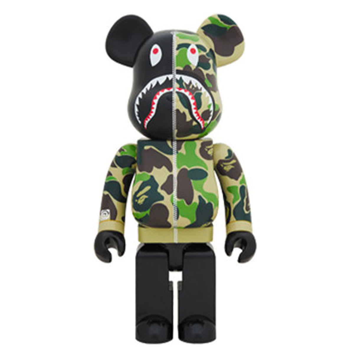 Bearbrick 100% & 400% Set of 3 BAPE ABC Camo Shark (Red, Blue, Green