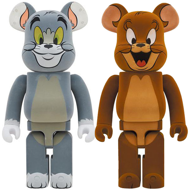 Bearbrick 100% & 400% Set of 2 Tom & Jerry Flocky Version – Urban