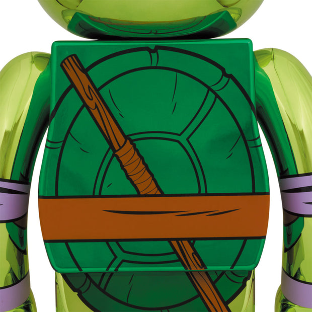 BE@RBRICK DONATELLO CHROME Ver.100％u0026400％-