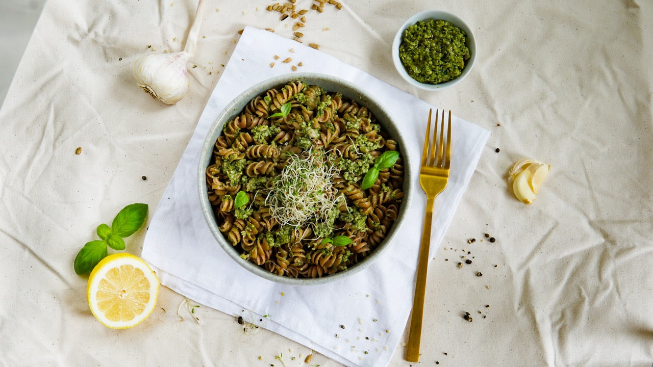 Basilikum Pesto einfach selbstgemacht