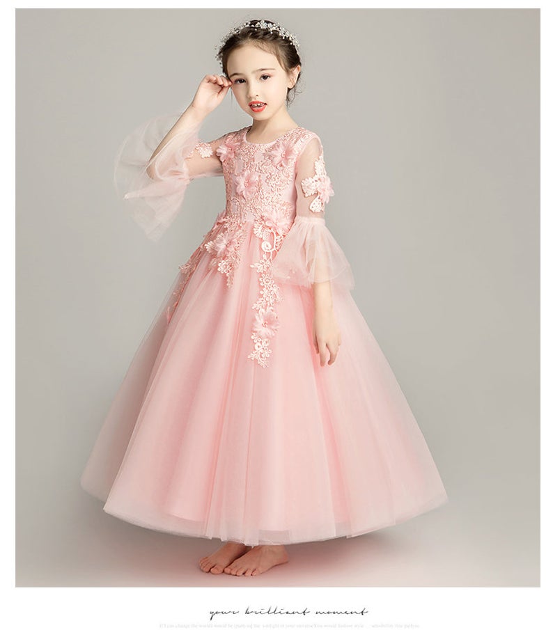 D1121 Girl Dress, Gift Birthday Dress, Flower Girl Dress, Toddler Dress