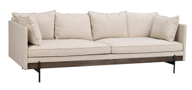 Rowico shelton 3-sits soffa beige/Svart