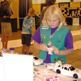 Girl Scout with rc car