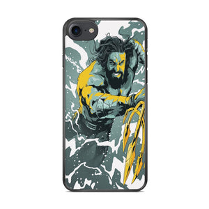 DC Aquaman Battle Cartoon iPhone 8 Case
