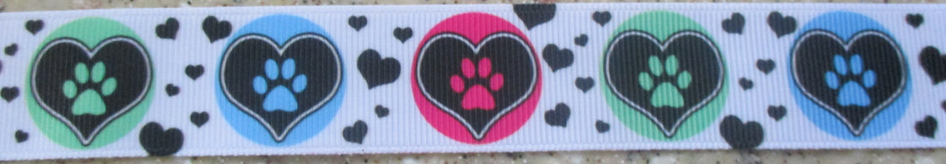 Hearts...Pawprints 1 Inch