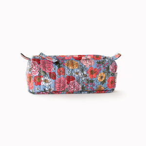 GARDEN FLORA | Cotton Quilted Pencil Pouch - Poppy & Hawk