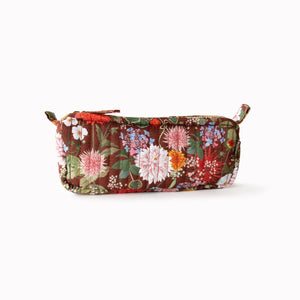 RUSSET | Cotton Quilted Pencil Pouch - Poppy & Hawk