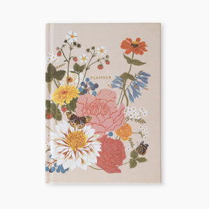 GARDEN FLORA | LINEN-BOUND UNDATED WEEKLY PLANNER - Poppy & Hawk