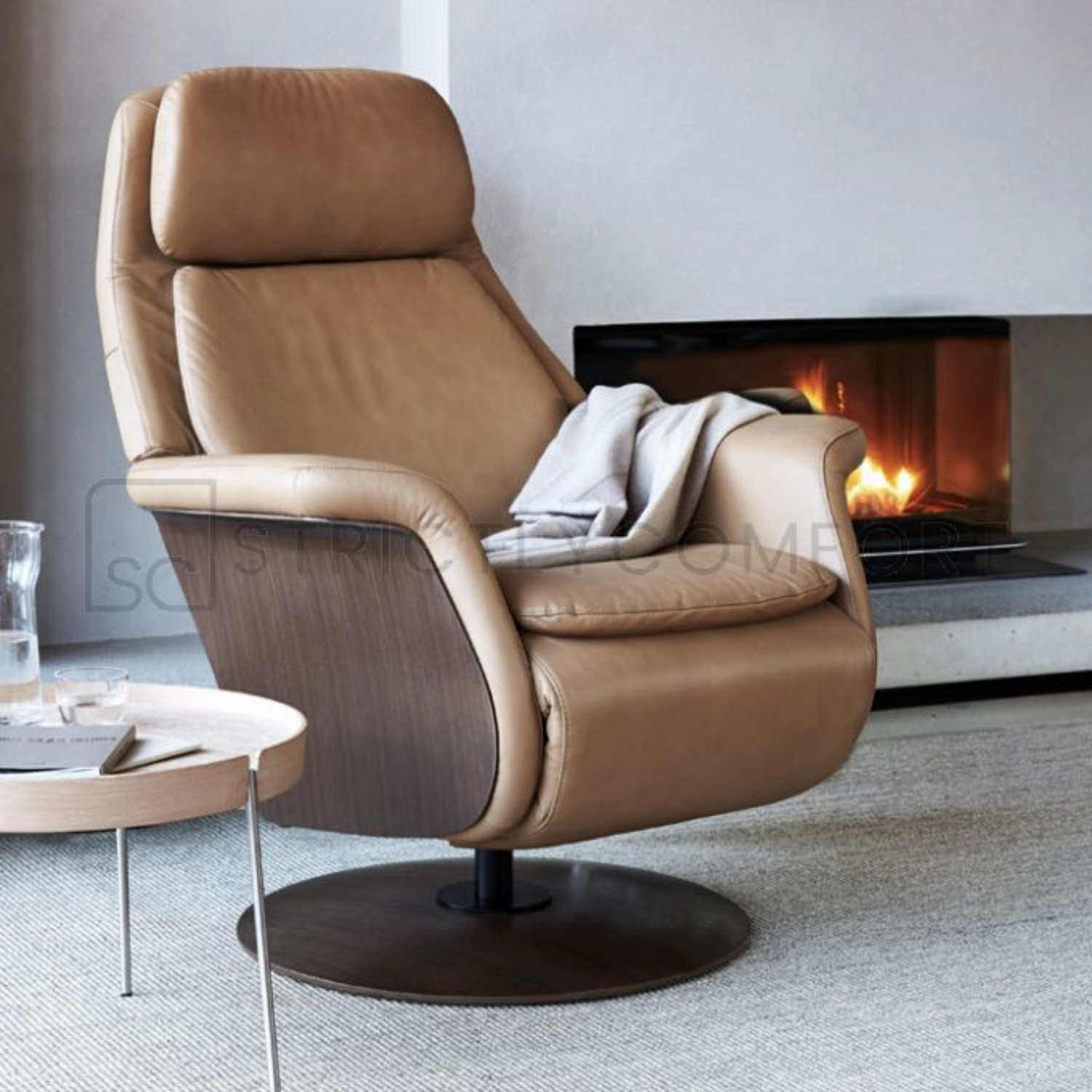 modern recliner leather chair