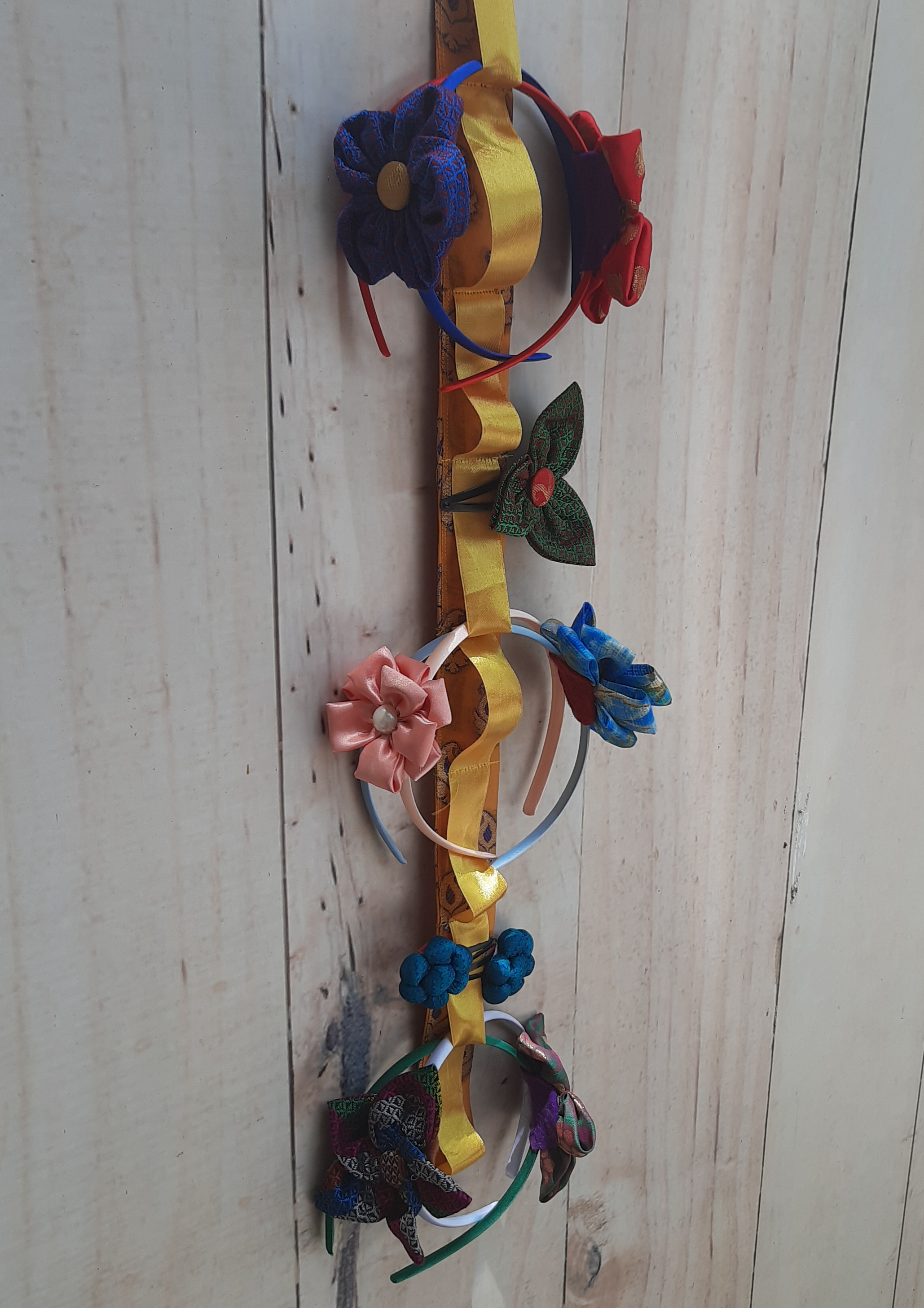 Hair Accessory Organizer with Mirror  Houseful of Handmade