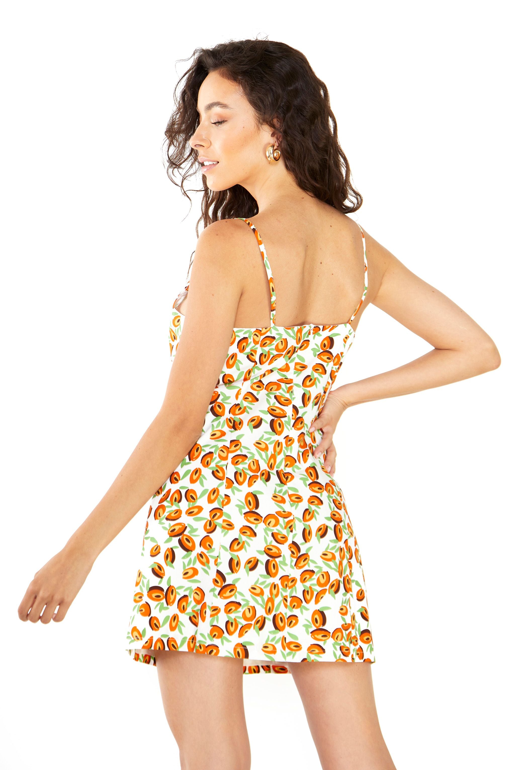 Glamorous Abstract Fruit Shift Mini Dress