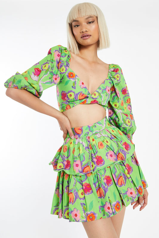 Hybrid & Co Women's Ruffled Hem Ponte Skirt – Charming Charlie
