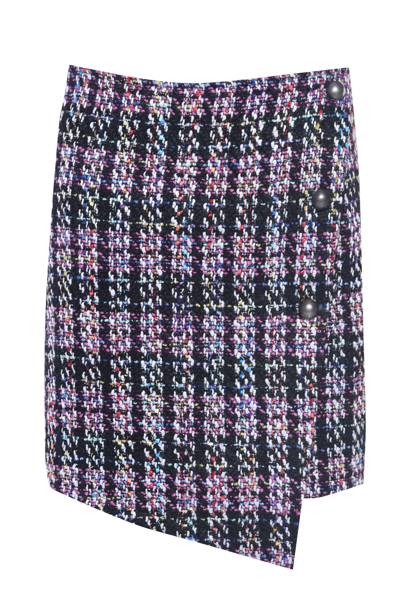 Glamorous Multi Tweed Mini Skirt