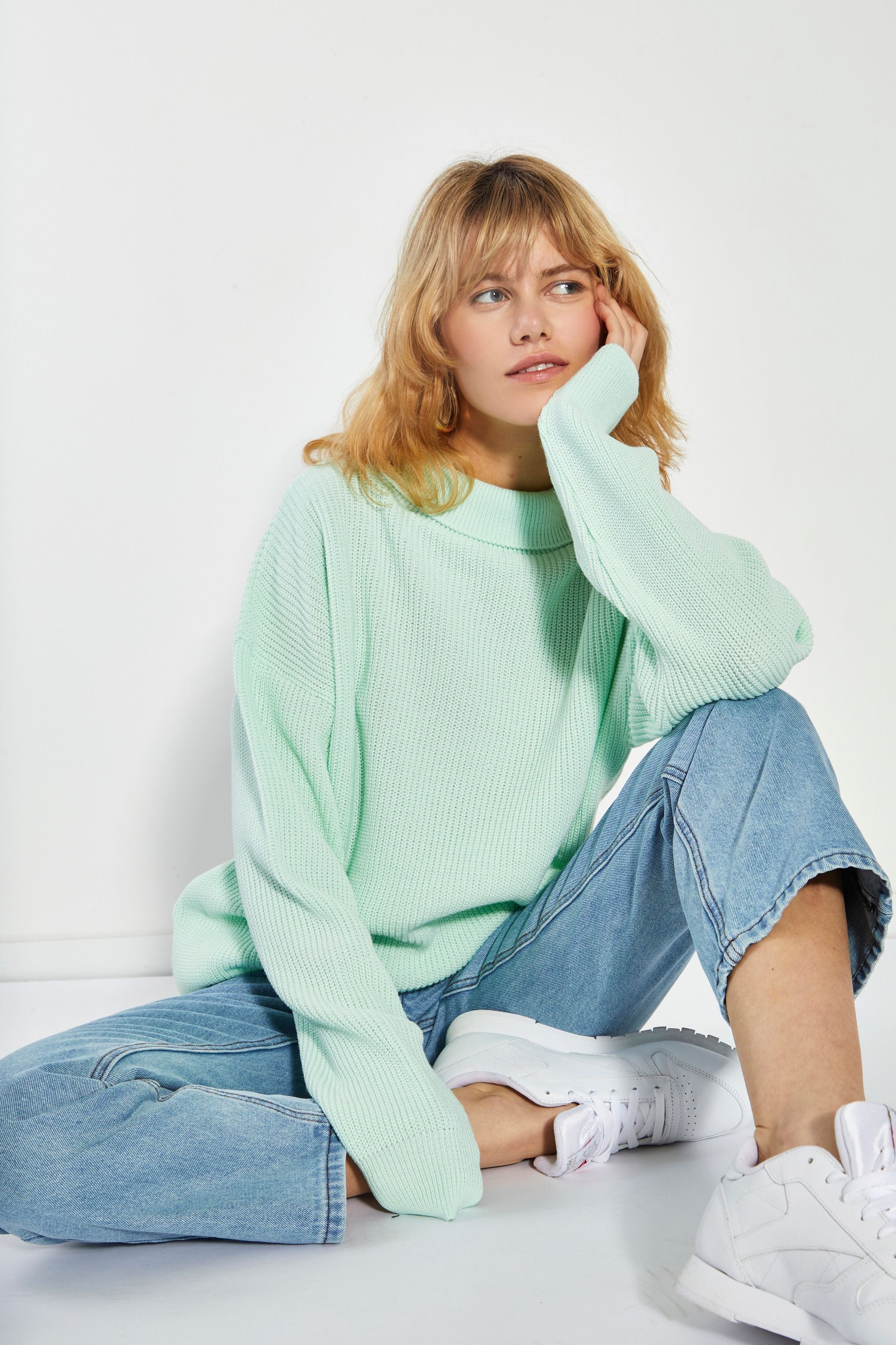 Glamorous Mint Knit Jumper