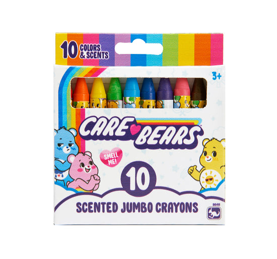 Care Bears 10ct Jumbo Crayon Set - Perfect for Little Artists and Coloring  Fun - Scented Giant Markers For Kids Ages 3+