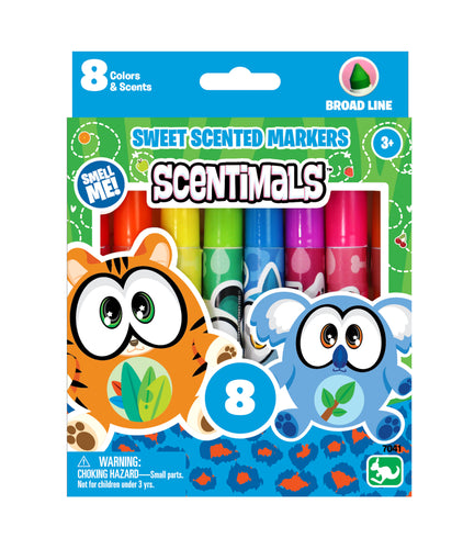 8 scented markers