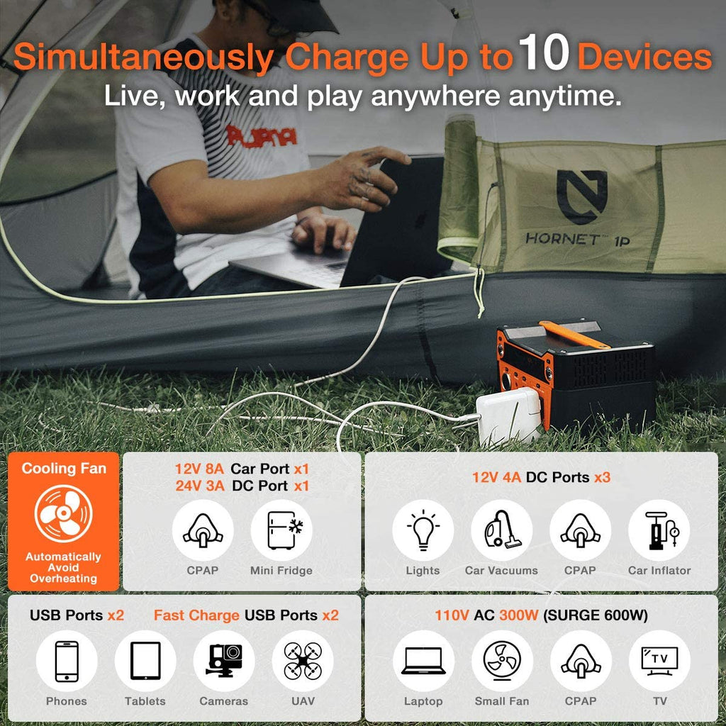 Portable power station output