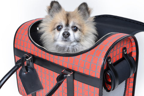 Designer Dogwear Hugo Poop Bag Holder Leather Dog Shape