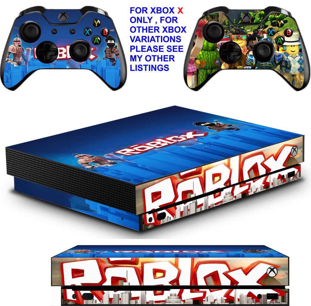 Roblox Xbox One X Textured Vinyl Protective Skins Decals Stickers Nprintz - roblox xbox one video game