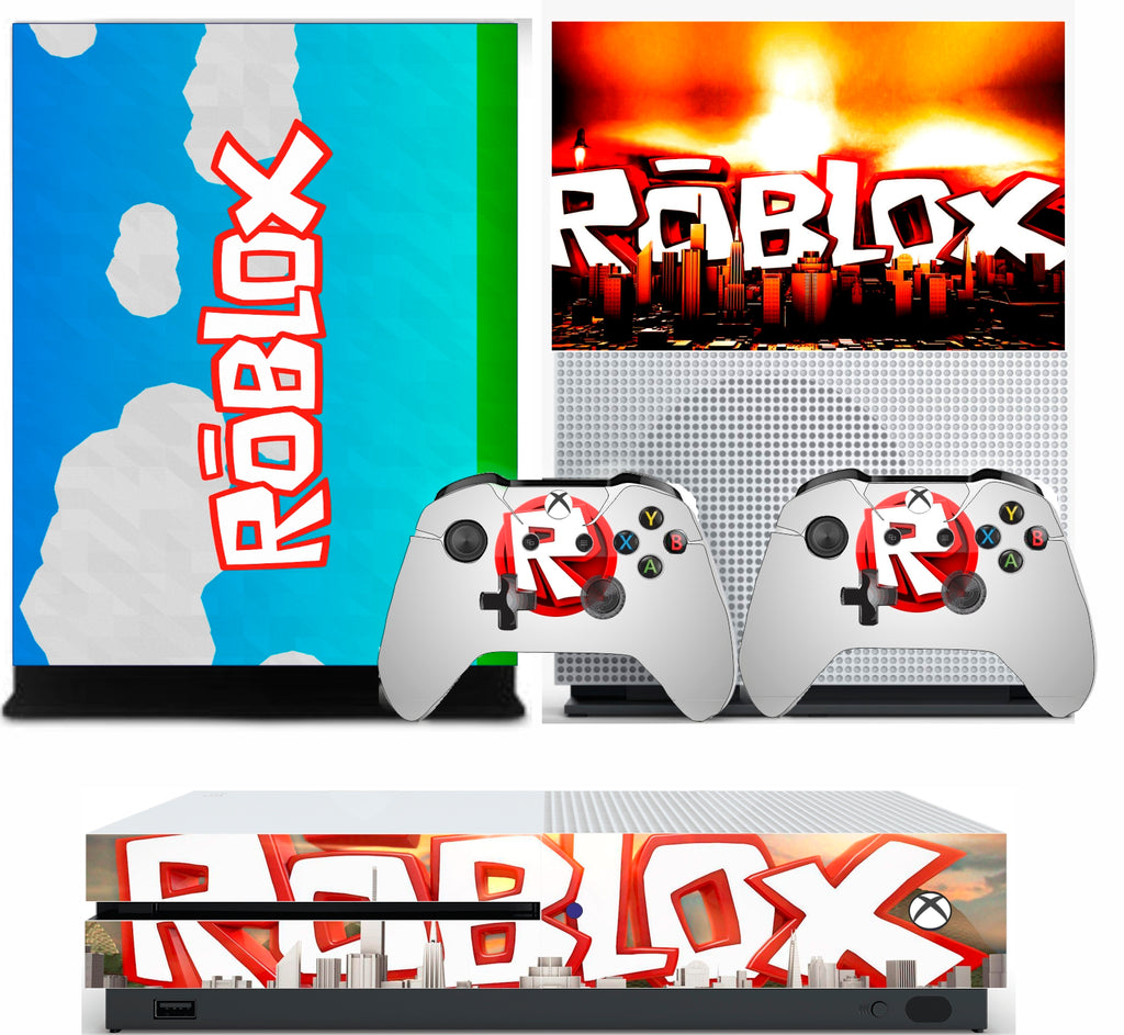 Roblox Xbox One S Slim Textured Vinyl Protective Skin Decal Wra Nprintz - vinyl decal protective skin cover sticker for xbox one console and 2 controllers roblox