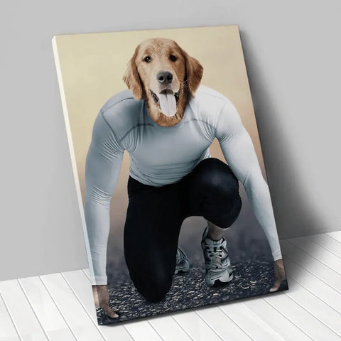 Tableau-personnalise-animal-compagnie-coureur - Animojo.fr