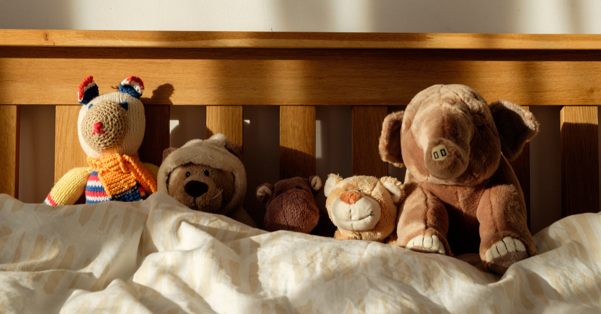 peluches sous la couette