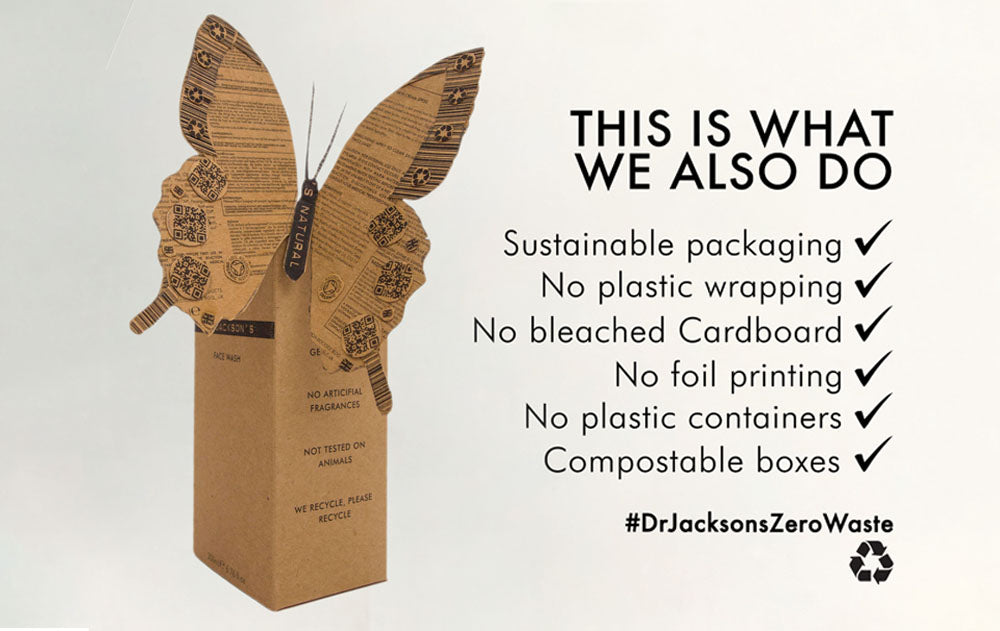 Dr Jacksons sustainable Packaging