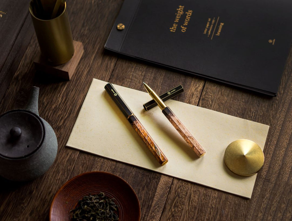 Personalized items like the YSTUDIO engraved pens, monogrammed leather goods, and custom stationaries are simple but great gifts for clients.