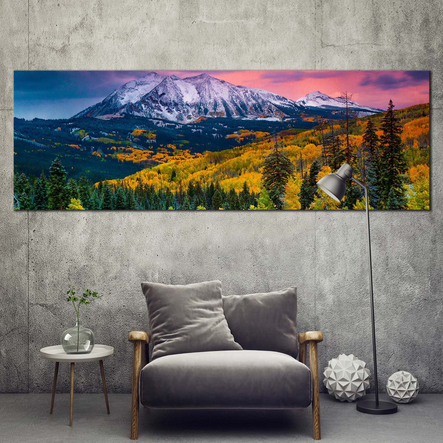 Colorado Landscape Canvas Wall Art White East Beckwith Mountain 1 Pie   FallMountainCanvasWallArt GreenAutumnLandscapeScenery1PieceCanvasPrint 1024x1024@2x 