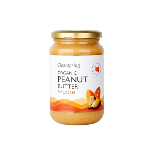 Beurre de cacahuètes crunchy organique, Clearspring, 350g – GOJI MAROC