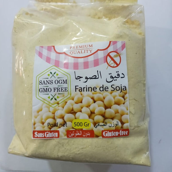 Farine de soja sans gluten - دقيق الصويا خالي من الغلوتين – GOJI MAROC