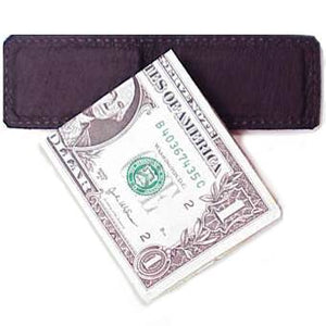 Money Clip Wallet & Card Holder - 8 Cards - Royal Blue - Granulated Leather