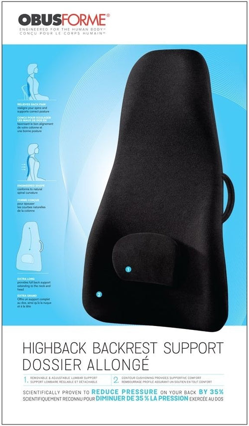 Obusforme Ultraforme Universal Backrest - Clinically Proven to relieve back  pain