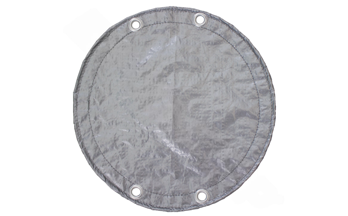 GPC Winter Covers 21' x 43' Silver/Black Oval Solid Winter Pool Cover for Above Ground Pool