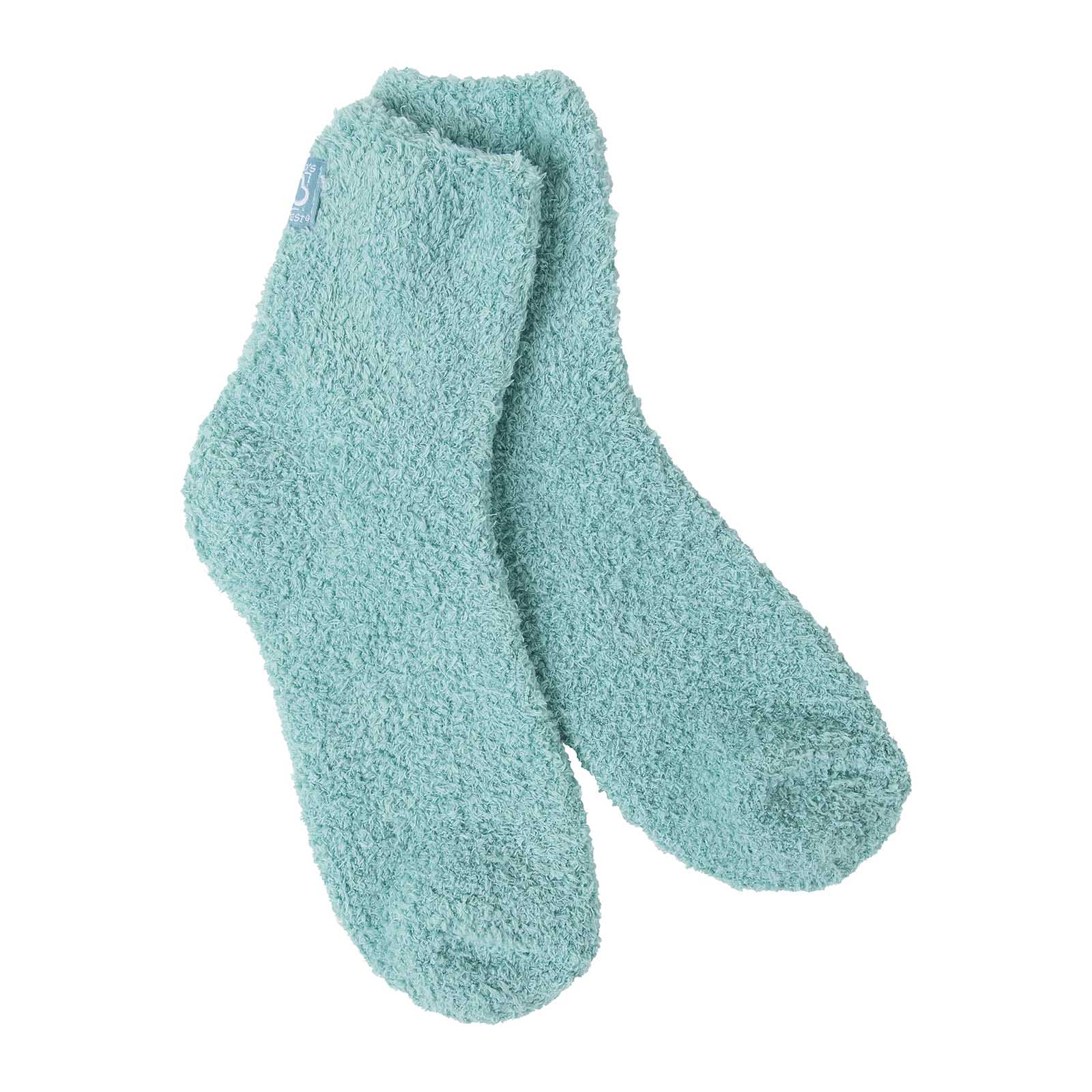 Aqua Blue Fluffy Socks – Lazy Dolphins