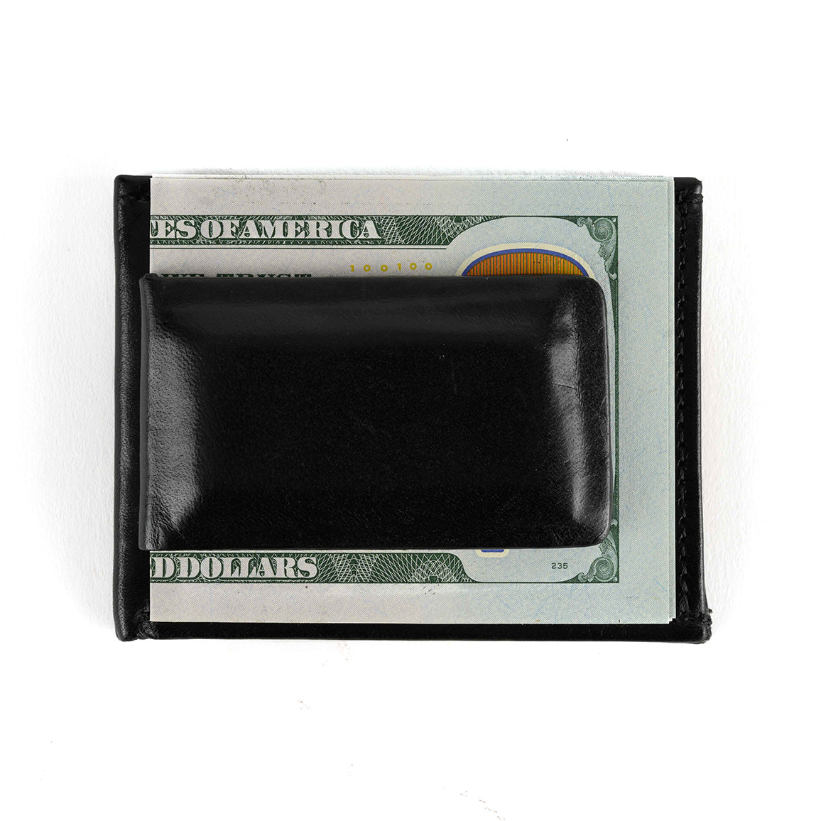 Moore and Giles Money Clip Wallet in Black