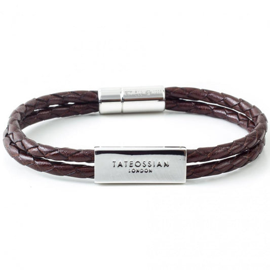 Tateossian Double Wrap Scoubidou Black and Blue Bracelet – Upscaleman