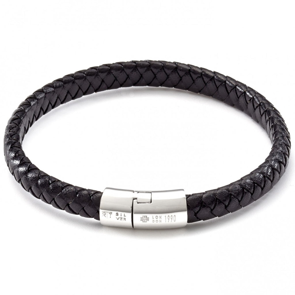 Pop Rigato Double Wrap Leather Bracelet In Navy – Tateossian USA