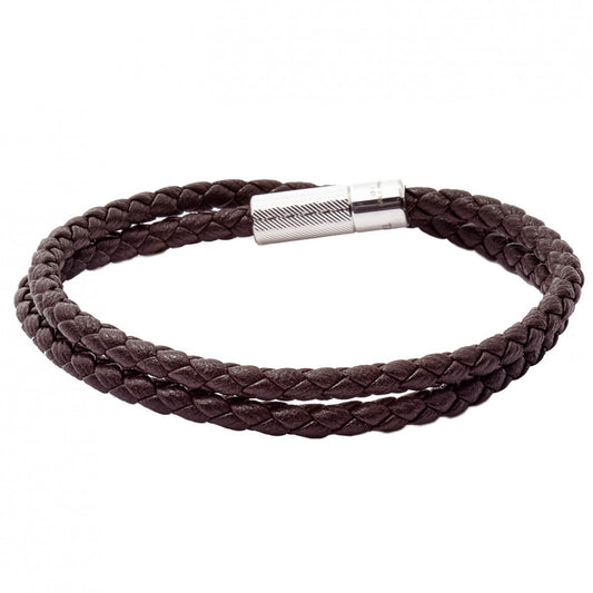 Black leather Diamond Giza bracelet – Tateossian USA