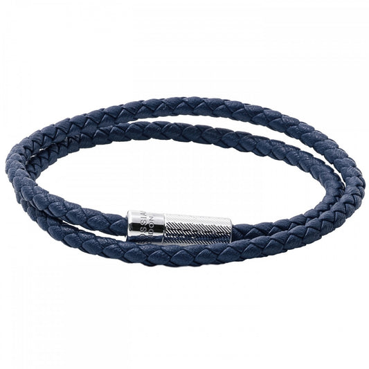 Blue leather Diamond Giza bracelet – Tateossian USA