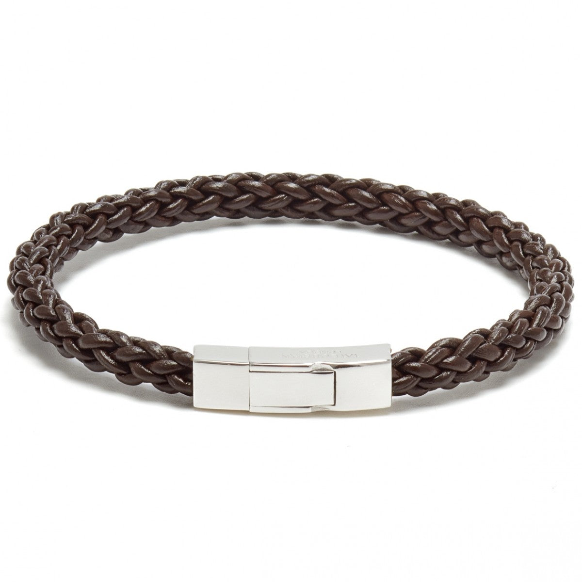 Tateossian Click Trenza Leather Cord Knots Bracelet, Brown – Upscaleman