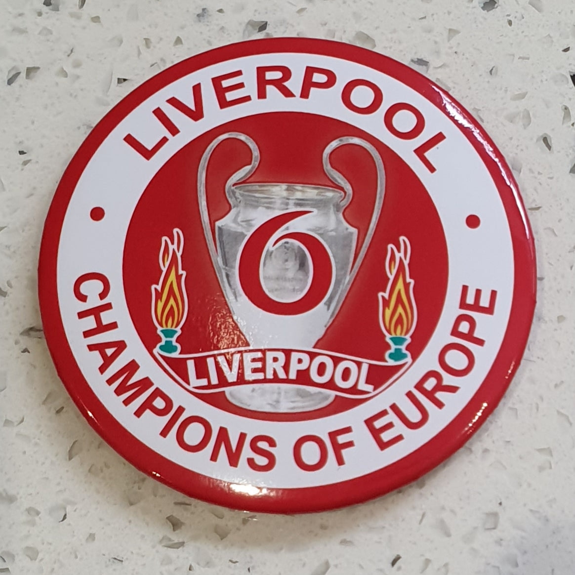 Liverpool Magnet/ Bottle Opener - Champions of Europe 6 Times – Footy ...