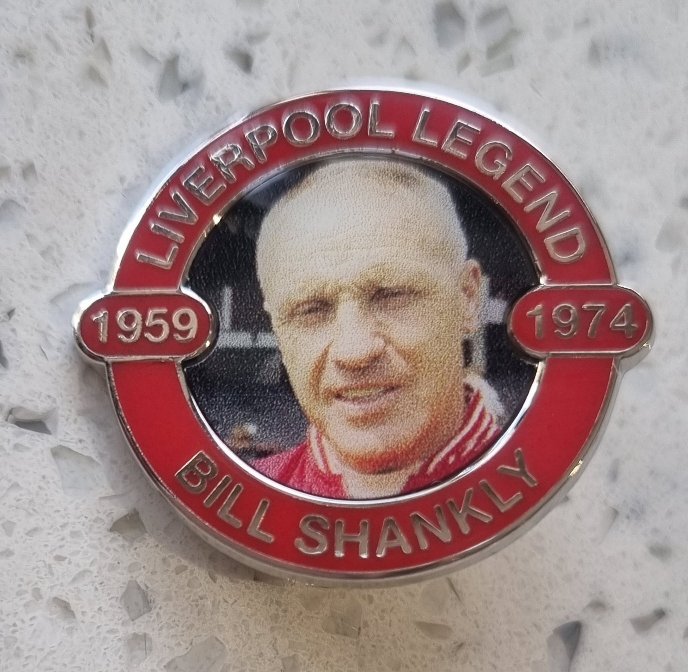 Liverpool Bill Shankly Legend Pin Badge 1959 - 1974 – Footy Souvenirs