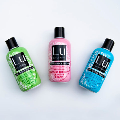 Photo of three Lu shampoos. 