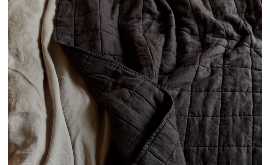 Grey Linen Quilt