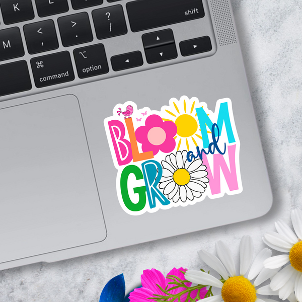 April Box Bloom and Grow Die Cut Sticker