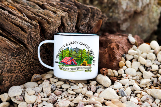 Happy Camper Personalized Camping Mug